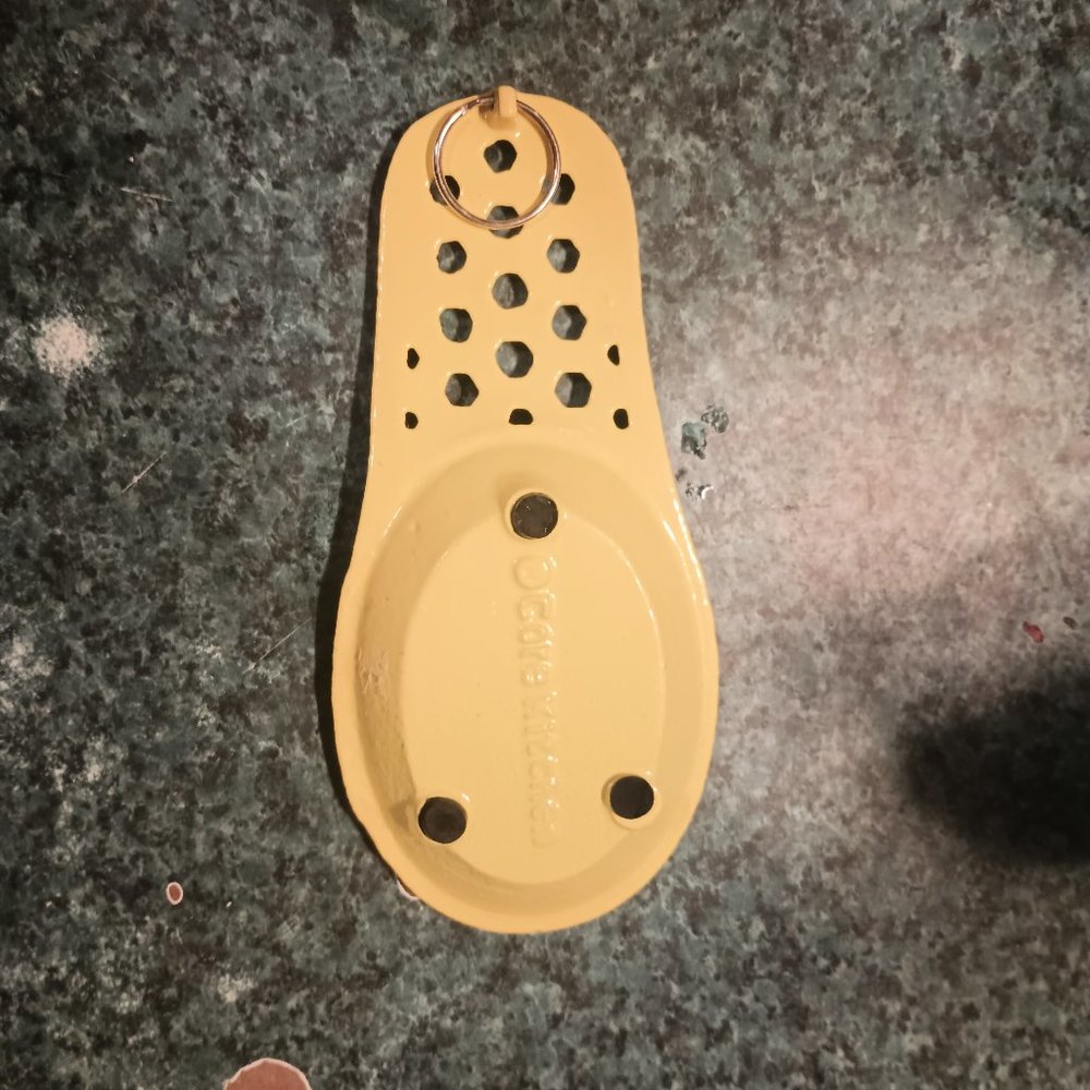 8" Core Kitchen Bright yellow metal spoon rest